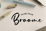 Broome Brush, a Script Font by adelaide (Thumbnail 1 of 4)