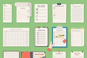 Vector Notebook Agenda Business Plan