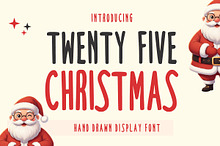 Twenty Five Christmas font
