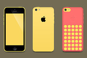 iPhone 5c PSD Pack, a Product Mockup by Mousecrafters (Thumbnail 5 of 5)
