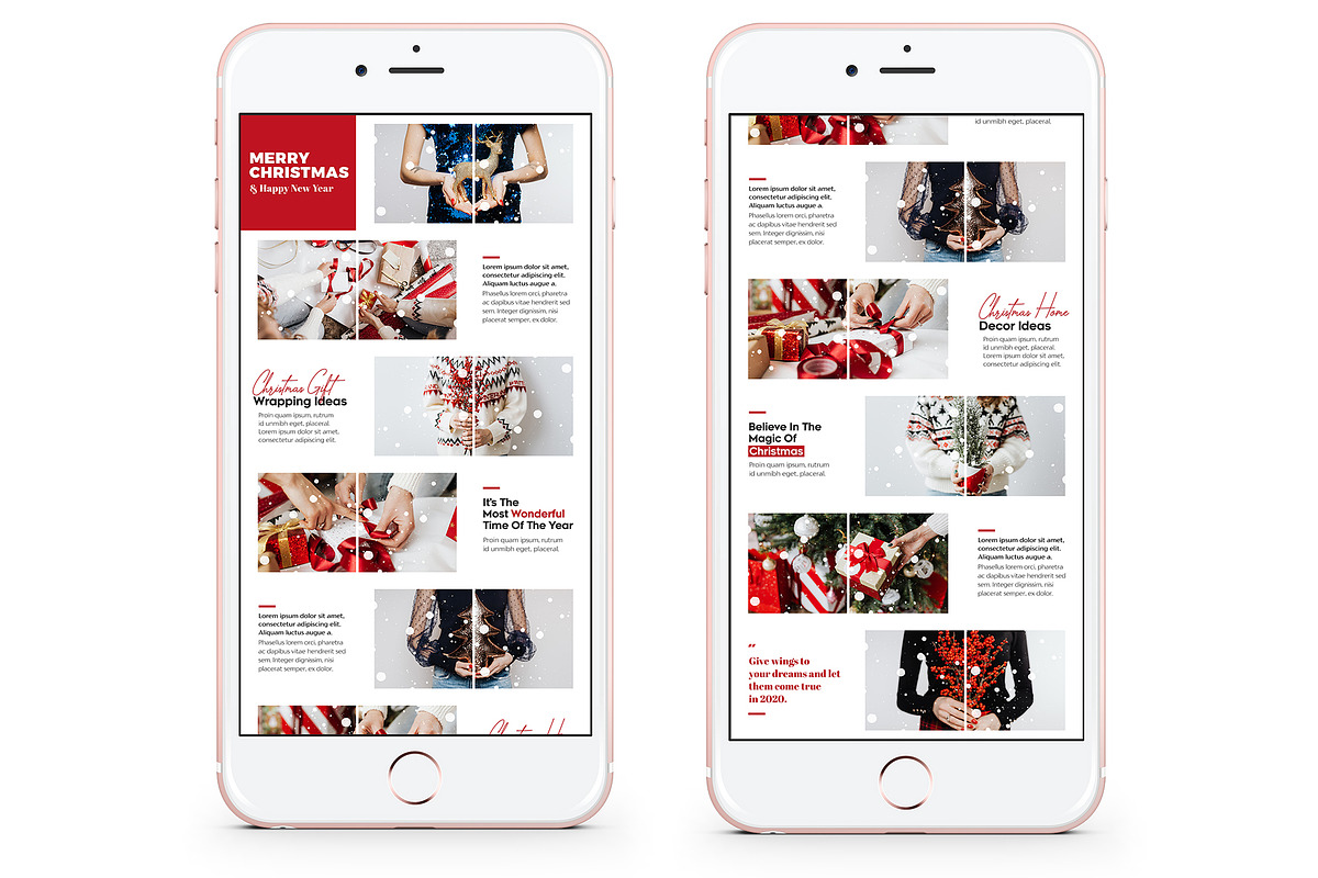 Christmas Instagram Puzzle Templates, a Social Media Template by illycreative (Photo 2 of 6)