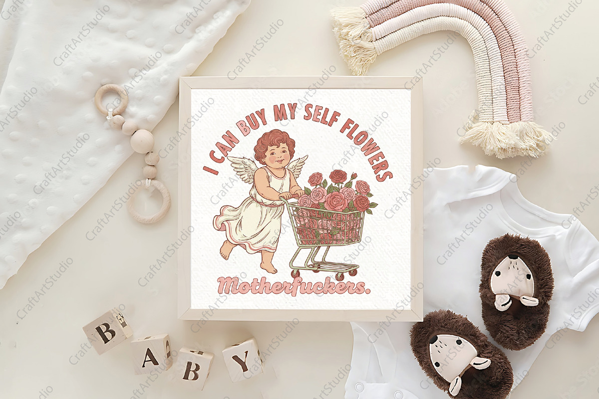 I Can Buy My Self Flowers PNG, an Illustration by CraftArtStudio (Photo 4 of 4)