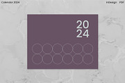 Minimalist Calendar 2024 (InDesign), an Object Graphic by Kessens (Thumbnail 1 of 28)