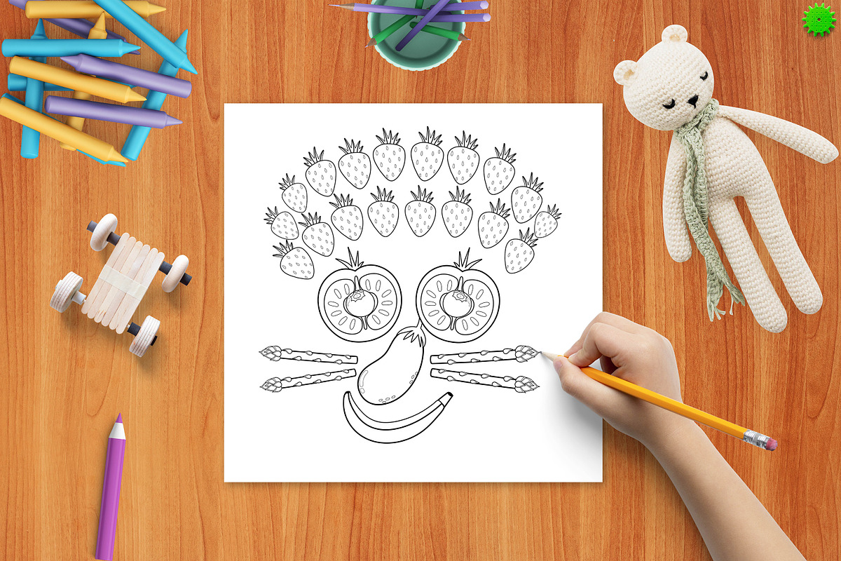 Fruits and Vegetables Clipart Bundle, an Object Graphic by Gulnara Sabirova (Photo 35 of 35)