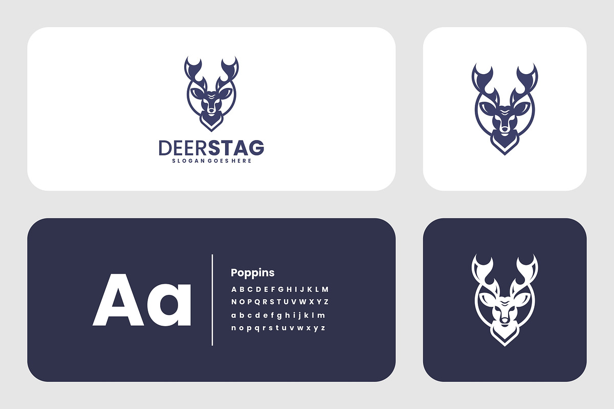 Monoline Deer Stag Logo Design, a Branding & Logo Template by Artnivora.Std (Photo 3 of 4)