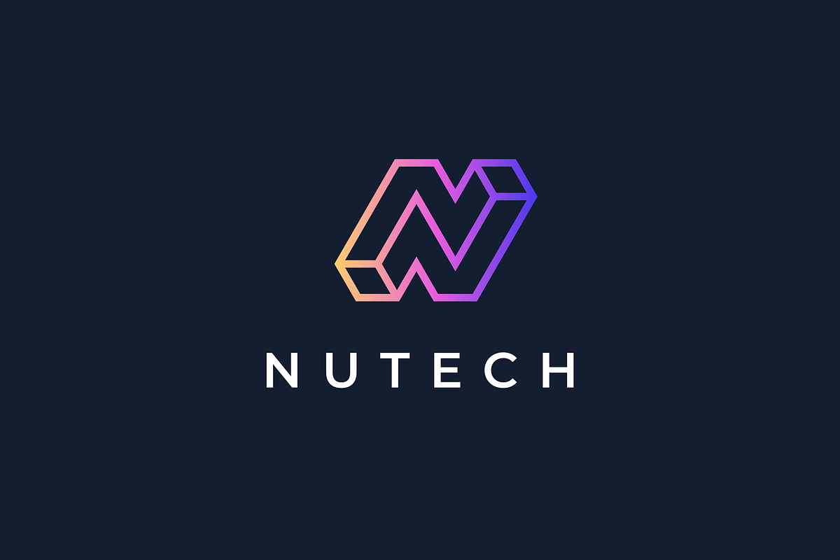 Geometric 3D Letter N Logo Design, a Branding & Logo Template by brandphant