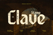 CS Clave Stamp, a Sans Serif Font by Craft Supply Co. (Thumbnail 1 of 8)