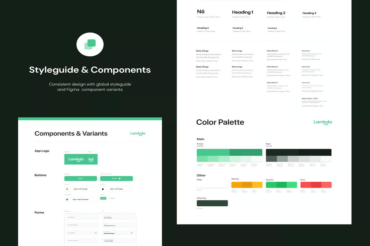 Lambda E-Learning Online Class App, an UI Kit Template by Creative Perspective (Photo 4 of 6)
