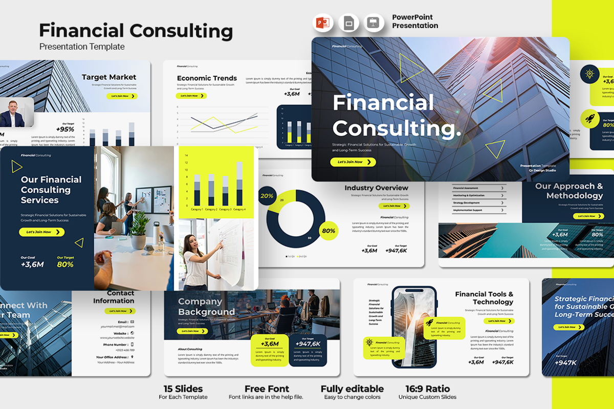 Financial Consulting - PowerPoint, a Presentation Template by QR Design Studio (Photo 1 of 3)