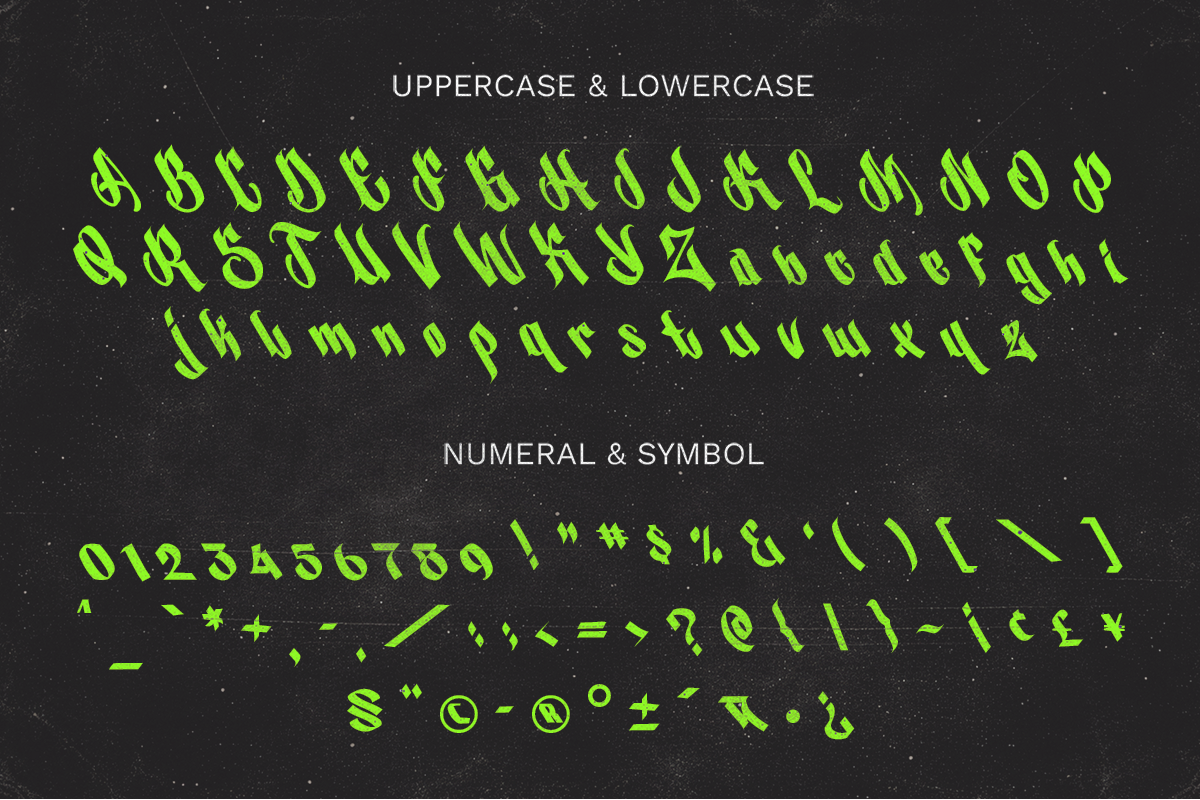 Grapler Display, a Blackletter Font by Glyphstyle (Photo 8 of 12)