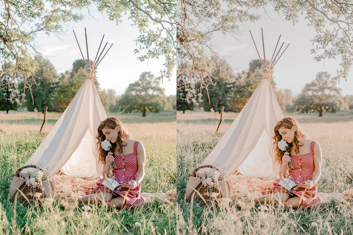 10 COTTAGE CORE LIGHTROOM PRESETS, an Action Add-On by Emma Kate Creative (Photo 2 of 10)