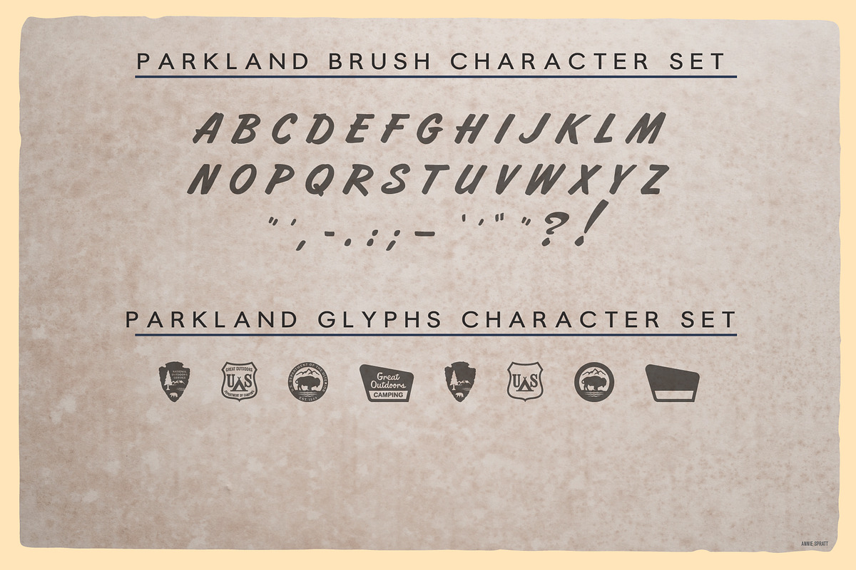Parkland Type Pack | Retro Outdoors!, a Script Font by StudioWorks (Photo 7 of 11)