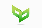 Green Leaf Logo, a Branding & Logo Template by Luis Muniz (Thumbnail 1 of 2)
