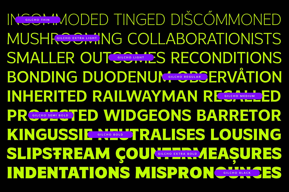 MTC Gilcho Flare - Variable Font, a Sans Serif Font by Martype (Photo 15 of 20)