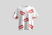 Lipstick Kiss Seamless Pattern, a Pattern Graphic by Viktorijareut (Thumbnail 4 of 5)