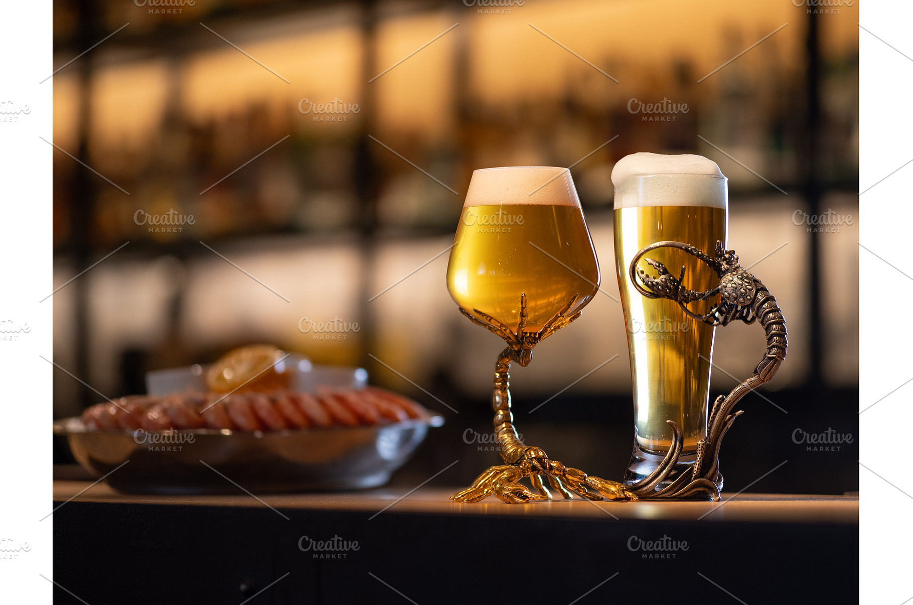 Beer on bar counter, a Food & Drink Photo by Fascinadora