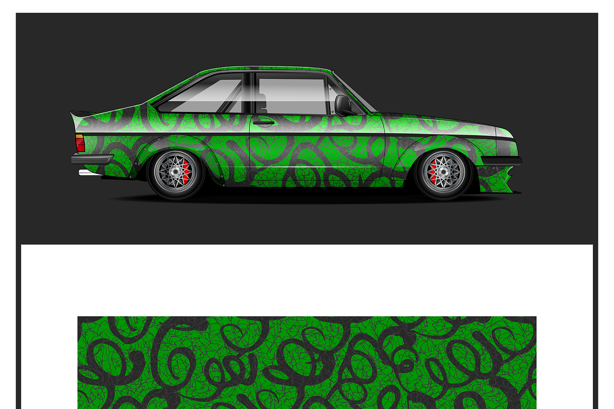 Sleek Black Marble Car Wrap, an Object Illustration by CarWrap design (Photo 1 of 3)