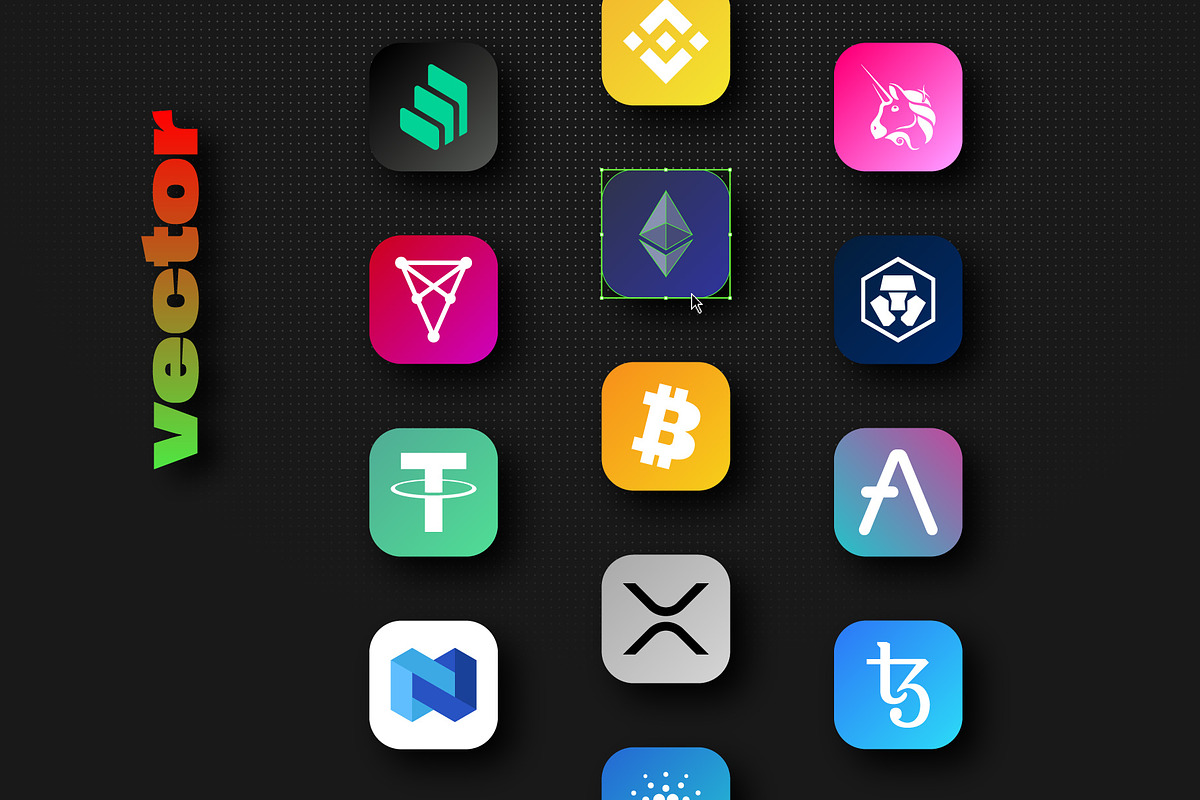 Crypto Currency Logos, a Branding & Logo Template by karnofff (Photo 2 of 6)
