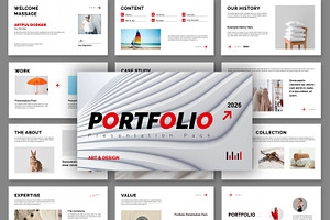 Portfolio Presentation Design, a Presentation Template by MightyDesign