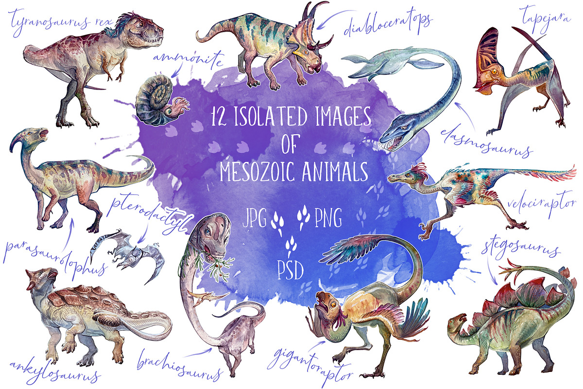 It's Mesozoic, Baby!, an Animal Illustration by AntonPix Studio (Photo 2 of 12)