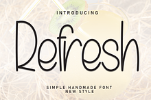 Refresh | Script Font