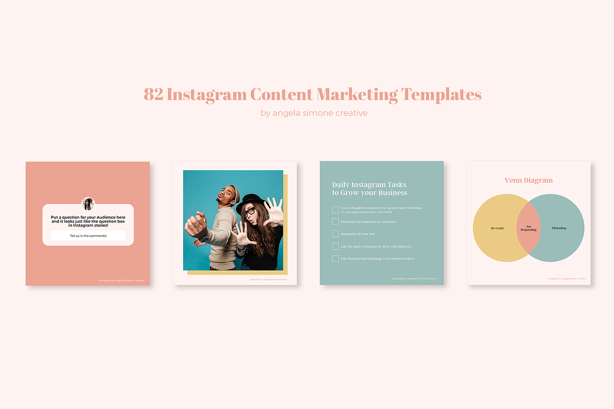 Instagram Canva Minimalist Templates, a Social Media Template by angela simone creative (Photo 23 of 25)