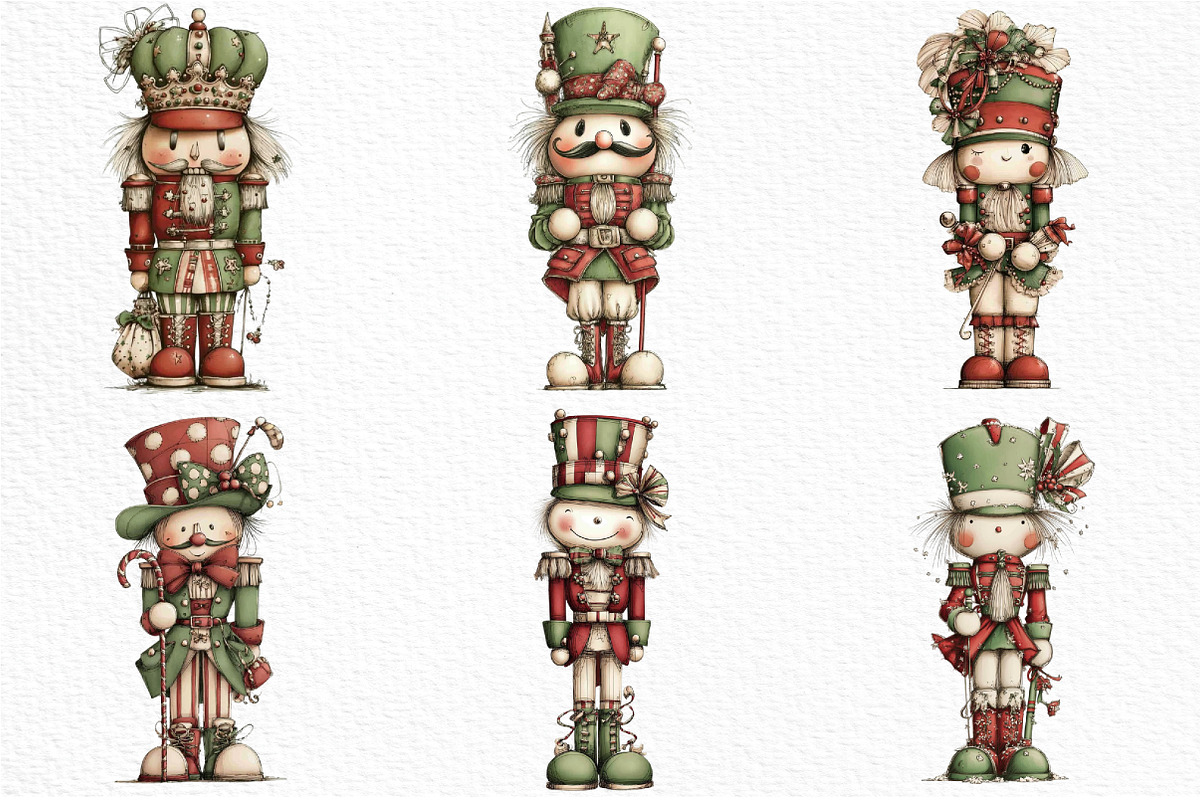 Whimsical Nutcracker Clipart, an Illustration by Craft Nest (Photo 4 of 6)