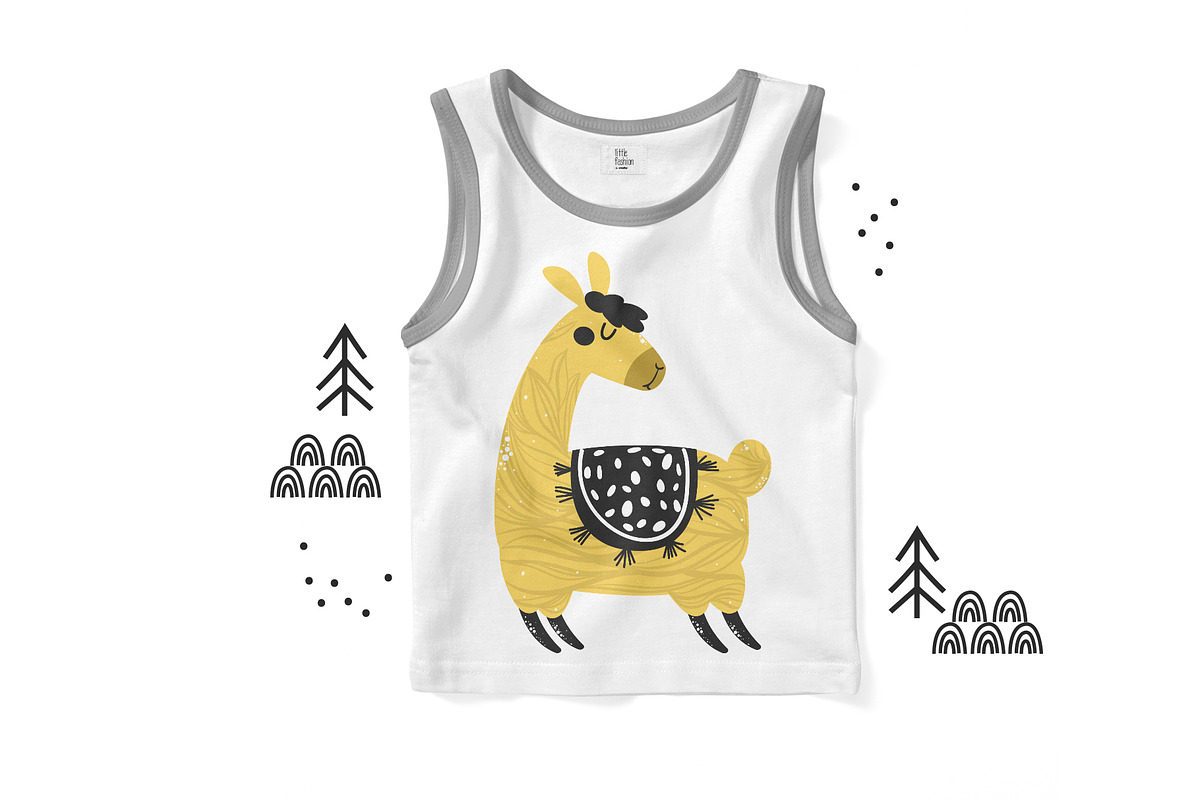 Hello Llama - Patterns, Vector, an Animal Illustration by Sumacj (Photo 3 of 8)