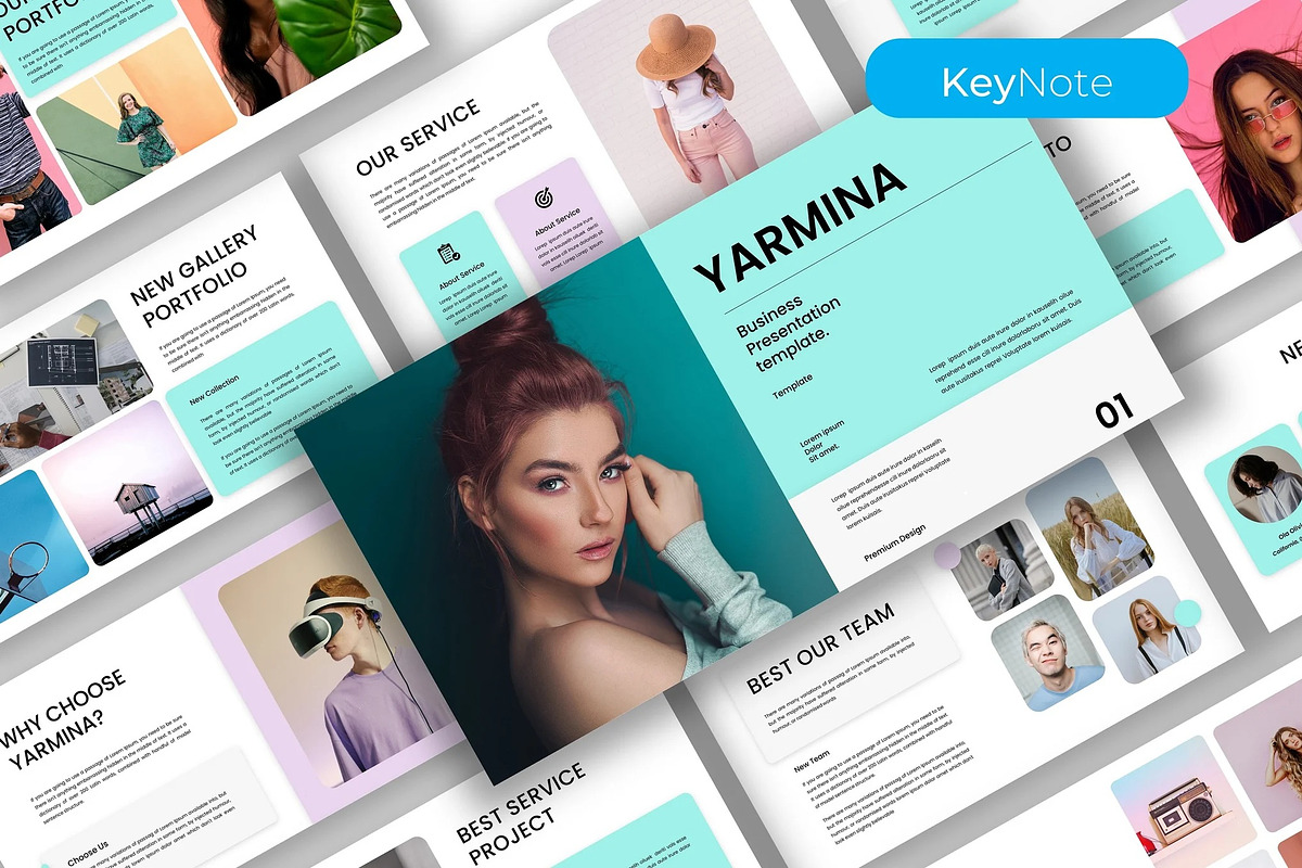Yarmina–Business Keynote Template, a Presentation Template by kreatifreya (Photo 1 of 5)