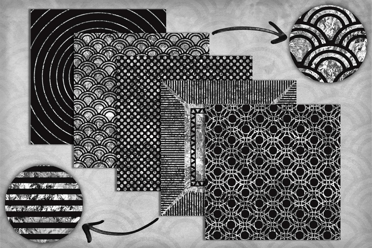 Elegant Blk and Silver Pack preview 3