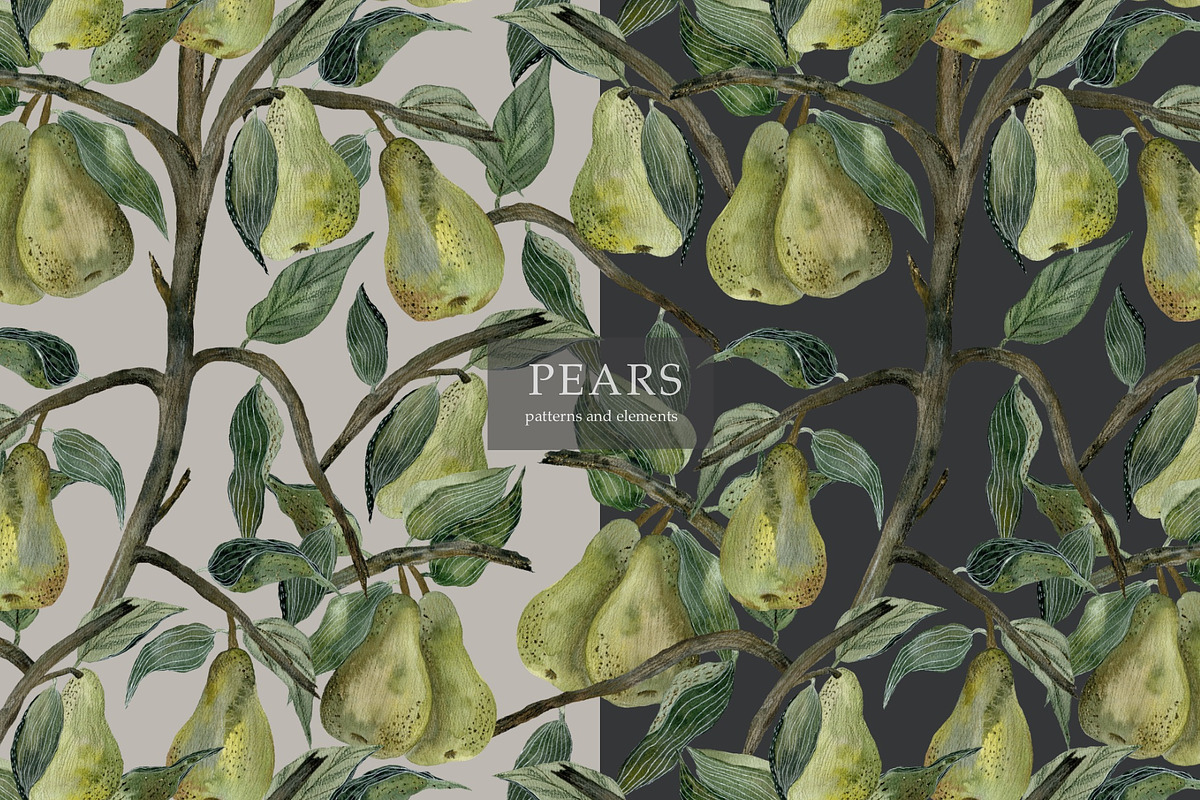 Pattern Pears, a Pattern Graphic by PASHKOVA (Photo 13 of 14)