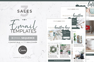 Mailchimp & Canva Template 3 Pack