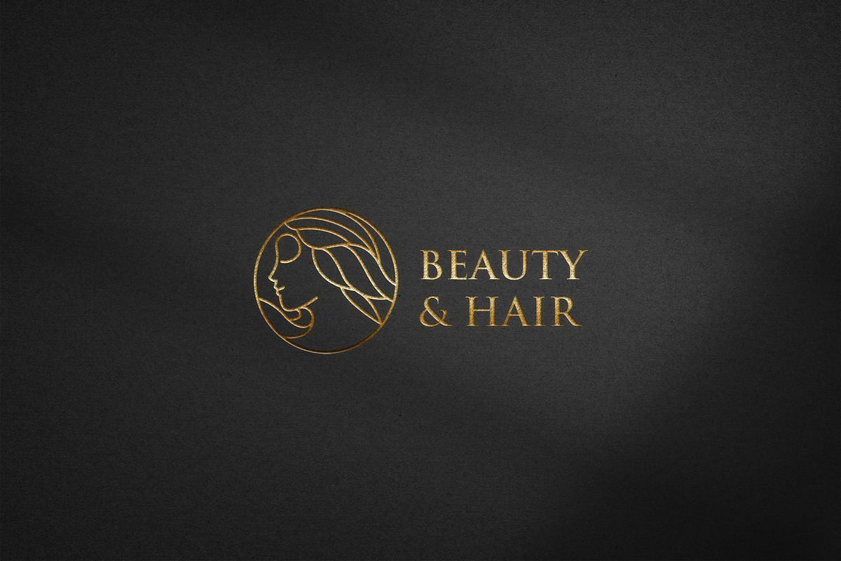 beauty and hair logo feminine, a Branding & Logo Template by Mariyana (Photo 3 of 5)