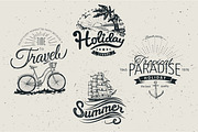 Vintage summer badges, a Branding & Logo Template by iriskana (Thumbnail 2 of 4)