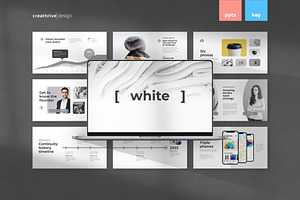 White Animated PowerPoint Template