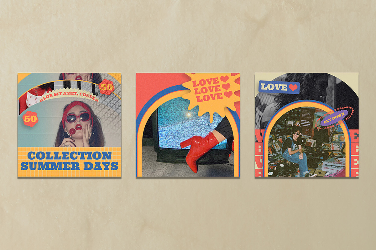 Back to 90's Instagram Templates, a Social Media Template by Azruca (Photo 8 of 9)