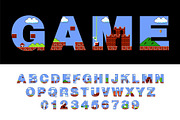 Retro Game Alphabet, a Graphic by Pro_Vector (Thumbnail 2 of 4)