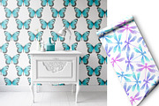 Butterfly Retro 70, a Pattern Graphic by mila_leev (Thumbnail 2 of 8)