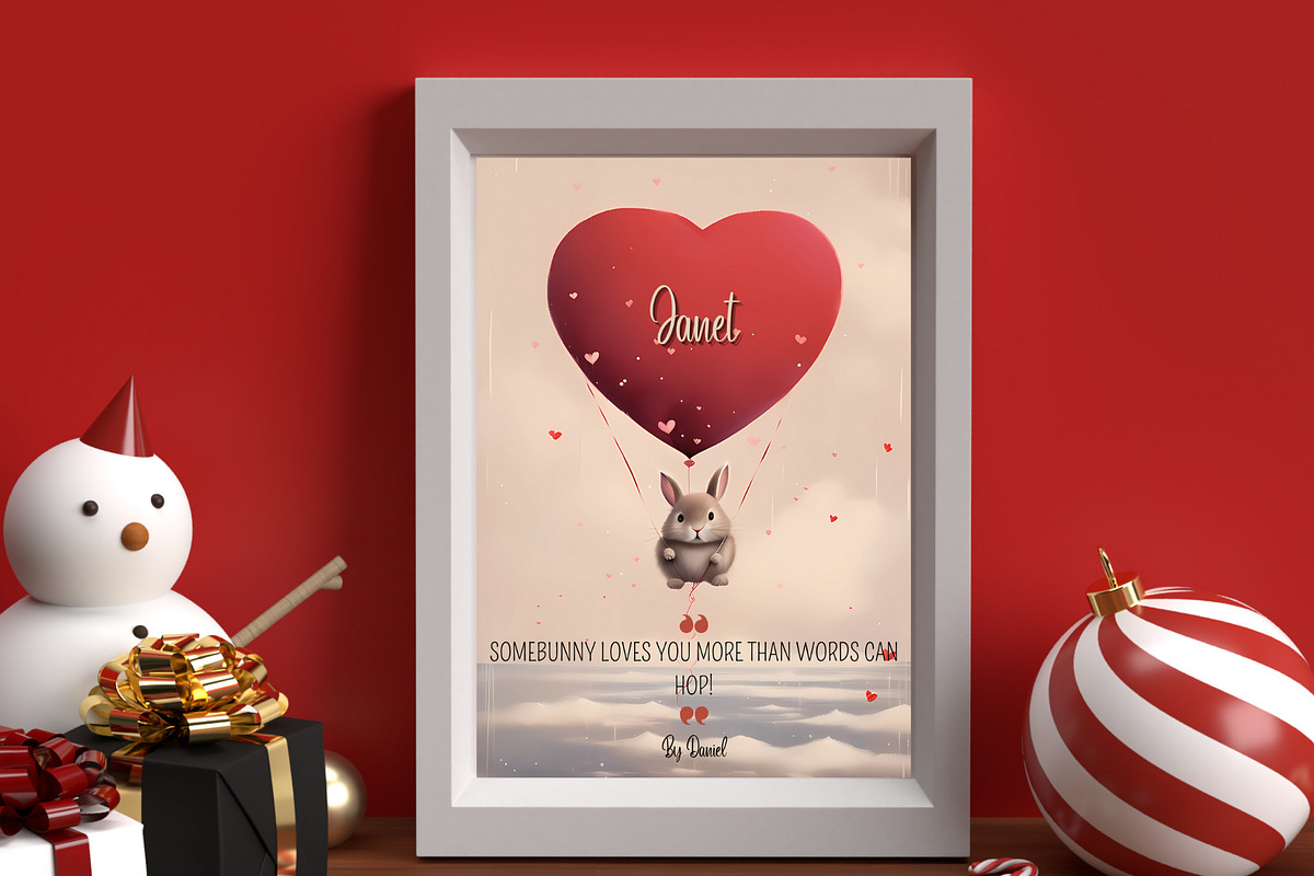 3 Editable Canva Valentine Posters, a Poster Template by The Dark Matter Art (Photo 4 of 6)