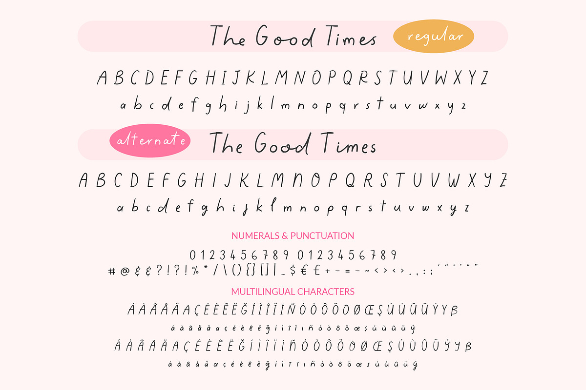 The Good Times Realistic Handwriting, a Handwritten Font by Kaya Fonts (Photo 30 of 40)