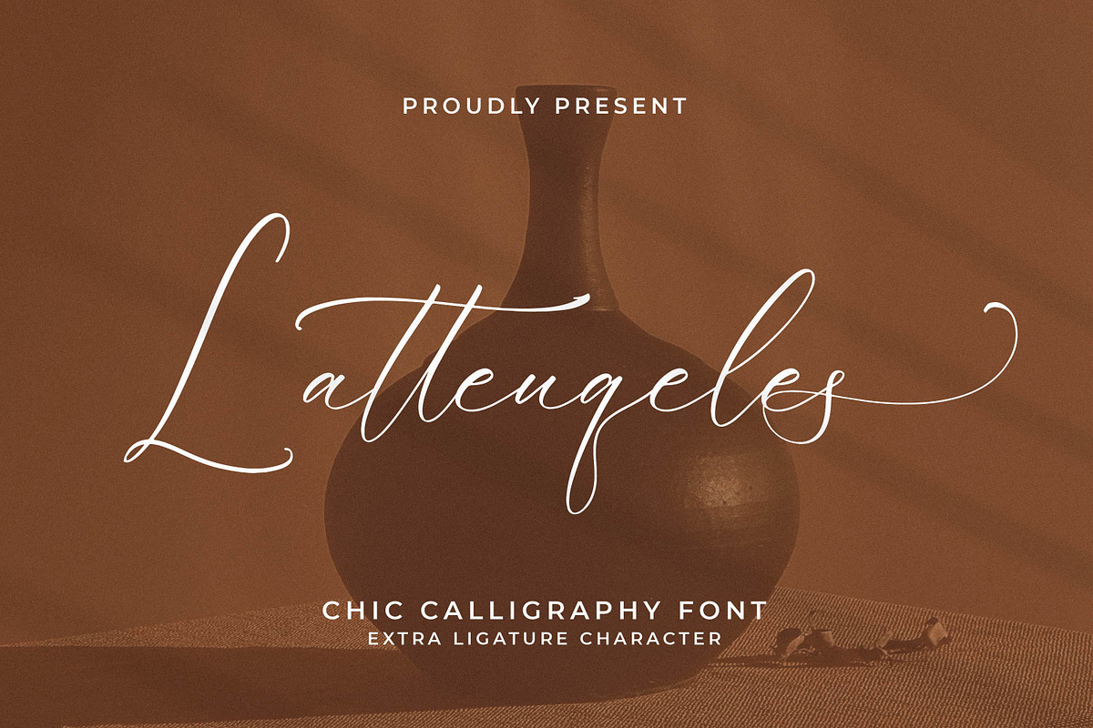 Latteuqeles, a Script Font by Integritype Studio (Photo 1 of 15)