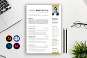 Resume/CV, a Resume Template by Abdul Studio (Thumbnail 1 of 5)