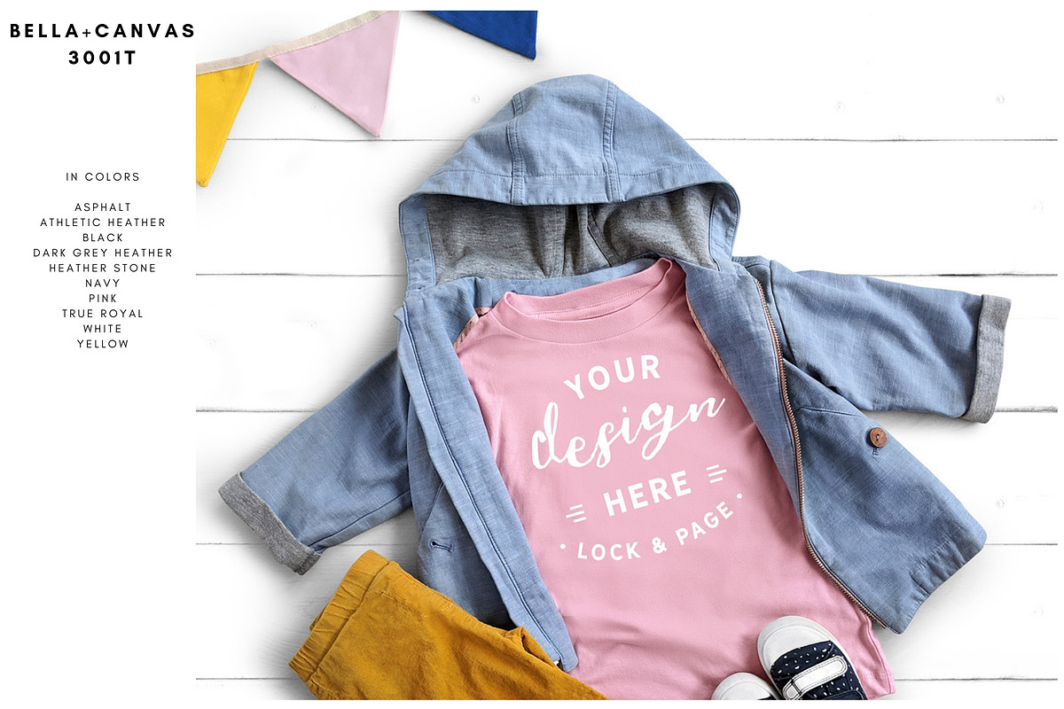 Baby Toddler Bella Canvas Mockups, an Apparel Mockup by lock and page (Photo 6 of 11)