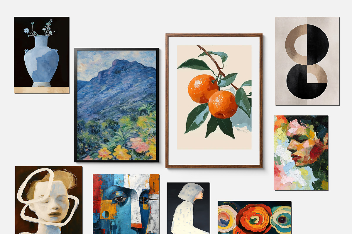 90 Colorful Art Print Series Posters, a Background Graphic by Muzi pear studio (Photo 6 of 8)