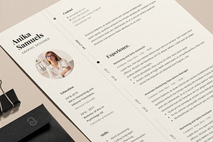 Resume Template Anika