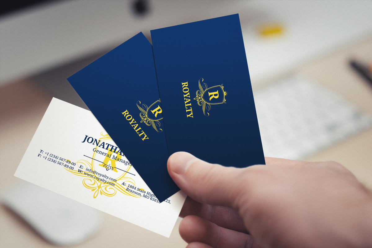 Simple Royal Business Card 56, a Business Card Template by ND Design (Photo 5 of 7)