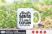 Dear Santa I Can Explain SVG, an Illustration by FunnySVGCrafts (Thumbnail 2 of 3)