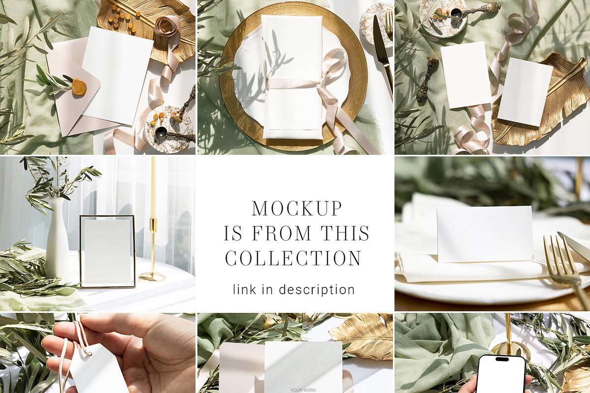 Cards Mockup 5x7 In Hand Olive2c5 8e, a Merchandise Mockup by PawMockups (Photo 8 of 11)
