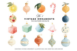 Vintage Ornaments No. 1