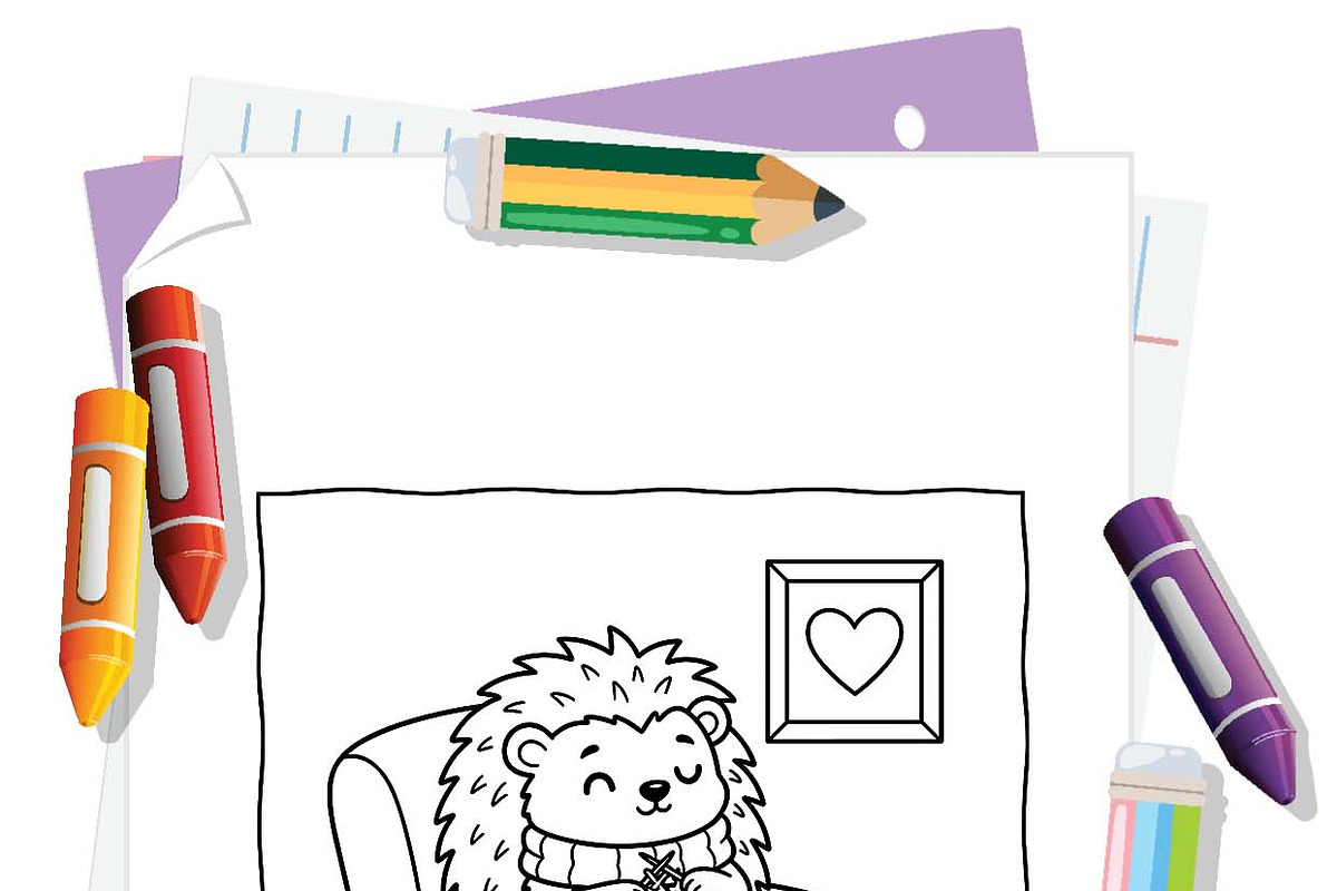 Calm Days Coloring Book Pages, an Illustration by one-touch (Photo 9 of 17)